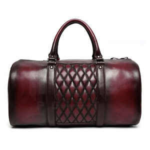 Sac de voyage en cuir véritable tendance, imperméable, avec bandoulière réglable, sac de transport multifonctionnel pour l'extérieur - Product Image 2