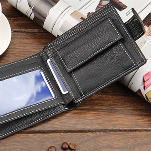 Portefeuille homme en cuir fait main, fin, anti-RFID, pliable, fournisseur en gros, OEM, export, qualité supérieure, à vendre à prix abordable - Product Image 3