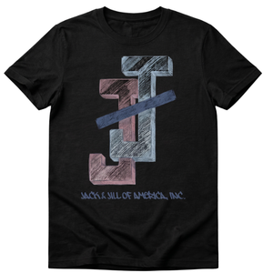 T-shirt noir artistique à motifs imbriqués pour adolescents, en coton doux, col rond, manches courtes, vêtements décontractés à la mode pour tous les jours - Product Image 1