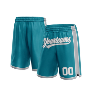 Shorts de basketball personnalisés 2026 en 100 % polyester, à taille élastique, séchage rapide, respirants, en maille, avec poche latérale et logo - Product Image 1