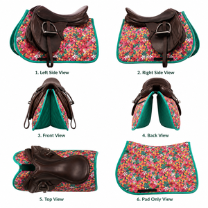 Tapis de Selle de Cheval de Qualité Supérieure en Tissu Flourish – Tapis de Selle de Haute Qualité avec Designs, Tailles et Logos Personnalisés - Product Image 2