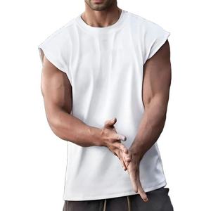 Débardeur personnalisé pour homme, sans manches, en coton, respirant, pour l'entraînement, prix d'usine - Product Image 2