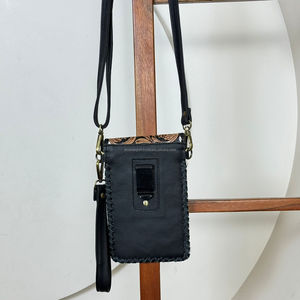 Bolso de Mano Mini Bandolera de Cuero Vacuno Repujado a Mano de Moda 2025 con Correa para la Muñeca, Bolso Mini de Cuero Genuino para Mujer - Product Image 5