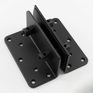 Support d'angle pliable en acier noir industriel à 45 degrés avec revêtement en poudre pour pergola, abri de voiture, auvent - Product Image 3