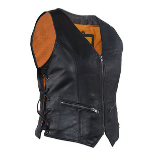 Chaleco de Cuero Transpirable y Duradero de Alta Calidad, Diseño de Logotipo Personalizado, Ropa de Moda, Chaleco de Cuero para Mujer - Product Image 1