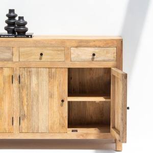 Aparador Vandana Arista Novara con Puerta de Listones de Madera para Interiores y Exteriores Modernos y Elegantes - Product Image 2