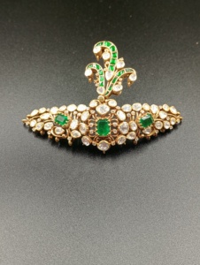 AMAIRA JEWELS <b>Gold</b> Plated Peacock Design Brooch Emerald Cut Crystal Rhinestones Unisex Party Jewelry Accessory Wedding Fashion - Product Image 4