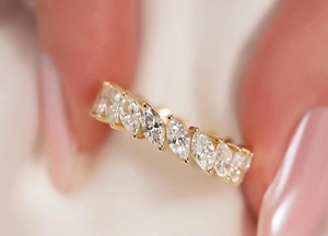 Light Luxury Style Jewelry Marquise Cut VVS Moissanite S925 Sterling Silver Ring Engagement Gift for Woman - Product Image 2