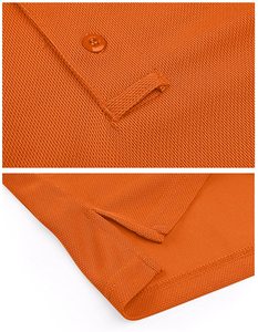 Polo à manches longues pour homme, coupe ajustée, couleur unie, tissu extensible doux, fabrication OEM, vente en gros personnalisée, meilleure qualité. - Product Image 5