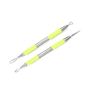Juego de Herramientas para Eliminar Puntos Negros de Acero Inoxidable, Extractor de Acné y Espinillas con Mango de Diseño Bicolor, Lazo para Acné - Product Image 3