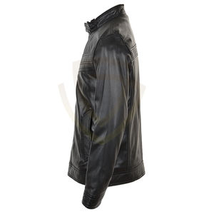 Chaqueta de Cuero para Hombre de Alta Calidad al Mejor Precio, Resistente al Viento, con Logotipo Personalizado, Chaqueta de Cuero Duradera de Secado Rápido - Product Image 6