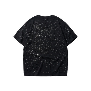 T-shirts personnalisés pour hommes avec logo en strass imprimé par transfert thermique – Vente en gros de chemises pour hommes – Meilleur prix – Personnalisation de marque par strass - Product Image 4