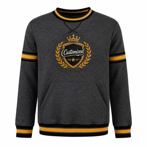 Sweat-shirts brodés personnalisés en gros, sweat-shirts universitaires américains, sweat-shirts à capuche, fabricant OEM ODM - Product Image 1