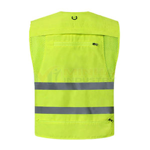 Gilet de sécurité de qualité supérieure, meilleur matériau, gilet de sécurité haute visibilité, prix de gros, gilet de sécurité pour hommes - Product Image 2