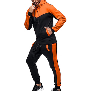 Wholesale Men Hooded Tracksuit Jogger <b>Set</b> Casual Streetwear Sportswear Gym Fitness Running Sweat Suit Wear - Product Image 6