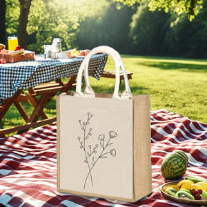 Sacs de magasinage en coton blanc, sacs de shopping avec logo et taille personnalisables, sacs de magasinage écologiques - Product Image 1