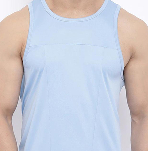 เสื้อกล้ามผู้ชายแบบลำลองน้ำหนักเบา ทนทาน เป็นมิตรกับสิ่งแวดล้อม แห้งเร็ว ระบายอากาศได้ดี ผลิตจากผ้าสแปนเด็กซ์/คอตตอน/โพลีเอสเตอร์ ปรับแต่งสี/โลโก้ได้ - Product Image 5