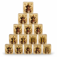 Jeu de tuiles de mahjong en résine époxy cristalline personnalisées, faites à la main, non toxiques, durables, écologiques, résistantes à l'eau, portables, pliables, 4/8 tuiles