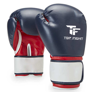 Gants de boxe en cuir de qualité supérieure à prix abordable, avec patchs élégants, à lacets, pour la compétition - Product Image 2