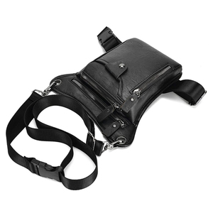 <b>Top</b> Quality Fully Custom Unisex Leather Waist Bag Brown Zipper Closure Casual Daily Use Fanny Packs OEM Service - Product Image 1