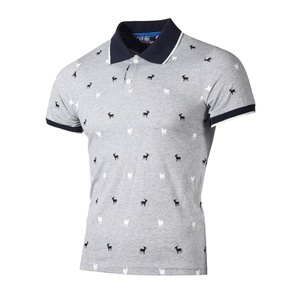 Chemise en jersey 100% coton pour homme, imprimée sur mesure, anti-froissement, manches courtes, décontractée, boutonnée, coupe classique, été, printemps, automne - Product Image 2