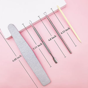 Pousse-cuticules professionnel en acier inoxydable de qualité supérieure, réutilisable, avec poignée ergonomique carrée, outil de manucure à prix raisonnable - Product Image 6