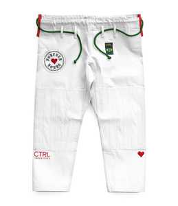 Kimono de Jiu Jitsu Personalizable Ultraligero Blanco, Homologado por la IBJJF, 450 gsm, Tejido de Perlas de Algodón Premium, Uniformes de BJJ para Hombre - Product Image 2