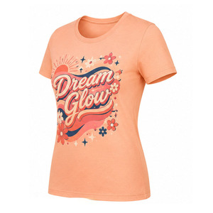 Camiseta Gráfica Personalizada para Mujer, Camiseta Casual Estampada de Algodón Suave con Cuello Redondo y Manga Corta, Top de Moda Urbana, Fabricante Mayorista - Product Image 6