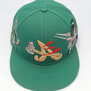 Casquette de baseball personnalisée 6 panneaux vert Rogue tendance 2026 OEM avec logo brodé sur mesure, ajustée, unisexe, décontractée, en tissu sergé - Product Image 1