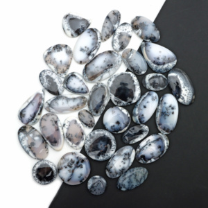 Wholesale Genuine Natural Dendrite Opal Cabochon 925 <b>Silver</b> Ring Pendant Healing Crystal Loose Gemstone Jewelry - Product Image 3