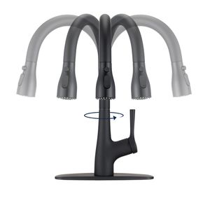 Grifo de Cocina Monomando Extraíble Negro Mate - Product Image 5