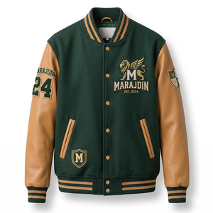 Chaqueta Varsity de Alta Calidad con Bordado en Relieve, para Hombre y Unisex, Superventas, con Logotipo Personalizado en Color, Ecológica - Product Image 2
