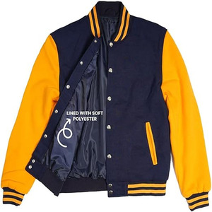 Wholesale Manufacturer Custom Eagle Printed Oversized <b>Sheepskin</b> Leather Varsity <b>Jacket</b> Boxy Button up Letterman <b>Jacket</b> - Product Image 5