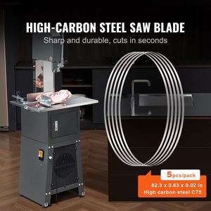 Lama per Sega a Nastro HSS 82,3x0,63x0,02 Pollici, Confezione da 5 Pezzi, Lama per Taglio Carne in Acciaio al Carbonio con Rivestimento - Product Image 2