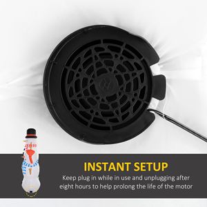 Decorazione Natalizia Gonfiabile da Esterno di 2,4 Metri con Tre Pupazzi di Neve Impilati e Luci LED per Feste in Giardino - Product Image 6