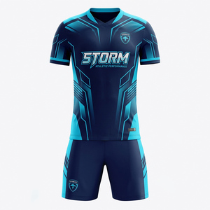 Uniforme de football officiel personnalisé pour équipe nationale adulte, uniforme de football personnalisé avec noms, été, 100% polyester - Product Image 1
