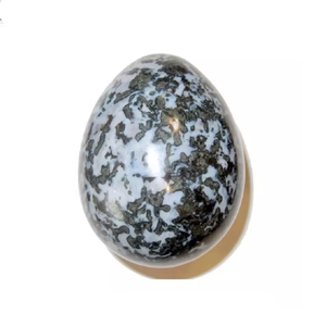 Huevo Yoni de Piedra Natural de Gabbro y Jaspe, Huevo de Jade Semiprecioso para Protección Energética, Ejercicio Vaginal, Tallado con Diseño Feng Shui - Product Image 6