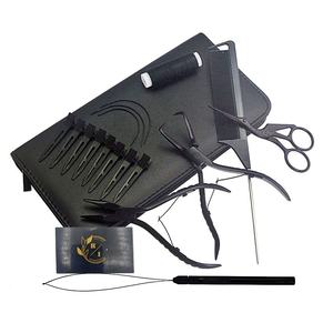 Kit Profesional de 17 Piezas para Extensiones de Cabello, Acero Inoxidable de Grado Quirúrgico, Micro Herramientas para Uso Doméstico, Incluye Alicates, Tijeras y Marcadores - Product Image 1