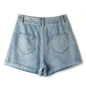 Shorts de Mezclilla para Mujer, Nuevos de Fábrica, Cómodos, de Cintura Alta, Estilo Casual y Sexy Vintage para Verano - Product Image 2