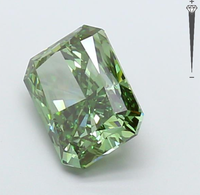Diamant cultivé en laboratoire certifié IGI, 3,79 carats, taille Radiant, couleur vert vif fantaisie, clarté VVS2, CVD 728570699, ROYAL GEMS FOR Jewelry