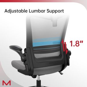 Sedia da Ufficio Ergonomica in Rete, Capacità 300 LBS, Comoda Sedia da Gaming con Schienale Alto e Ruote per Lunghe Sessioni - Product Image 5
