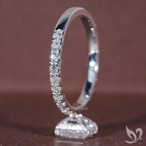 Anillo de compromiso con diamante de 1 quilate, corte esmeralda, cultivado en laboratorio, certificado por IGI, oro sólido de 10k, con detalles solitarios. - Product Image 2