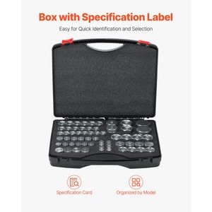 Kit di 64 Pezzi per Raccordi Idraulici Industriali e Tappi per Tubi, Resistente e Professionale - Product Image 5