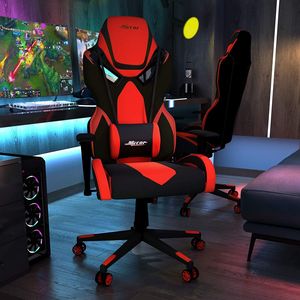 เก้าอี้เกมมิ่งสำนักงาน Mecor Ergonomic Racing ปรับระดับความสูงได้ ปรับเอนได้ หมุนได้ ฐานโลหะ พนักพิงหลังนั่งสบาย - Product Image 6