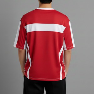 เสื้อยืดโอเวอร์ไซส์ผู้ชาย สตรีทแวร์สไตล์คนเมือง ทรงหลวม ผ้าฝ้าย ใส่สบาย น้ำหนักเบา เหมาะสำหรับฤดูร้อน - Product Image 4
