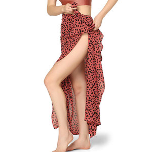 New Women Swimwear Chiffon Solid Tassel Cover up Beach Sarong Pareo Bikini Seaside Resort Sun-Proof <b>Swimsuit</b> Wrap <b>Skirts</b> - Product Image 1