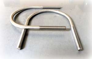 <b>U</b> Bolts Hex Head Zinc Plated Galvanized Steel Class 8 - Product Image 1