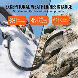 Corda Elastica Piatta da 24 Pollici, Set da 10 Pezzi con Ganci a S in Acciaio, Cinghie Elastiche Resistenti da 20mm per Controllo Carico su Camion e Teloni - Product Image 3