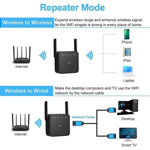 Ripetitore WiFi Amplificatore di Segnale, Copre 900 m² per 60 Dispositivi, Configurazione Rapida, Ripetitore WiFi 2.4GHz con Porta Ethernet, Dispositivo di Rete - Product Image 2