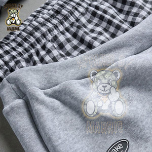 Conjunto de Sudadera con Capucha y Pantalones Deportivos de Algodón Liso, al por Mayor, Marca Privada OEM, Logotipo Personalizado, Ropa de Alta Calidad, Traje Deportivo Grueso para Invierno - Product Image 5